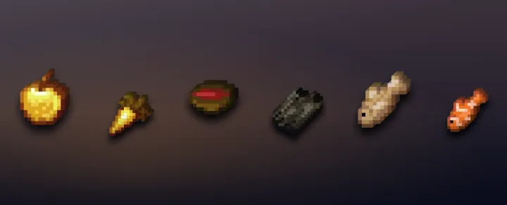 Food in Minecraft: 37 items with recipes and stats