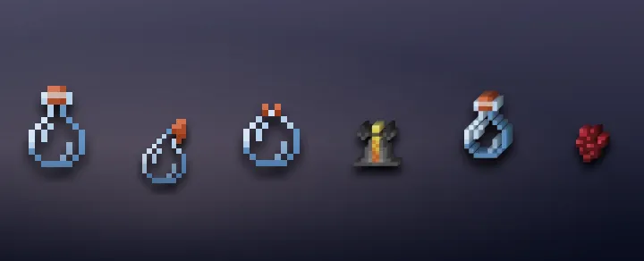 Potions in Minecraft: 11 items with recipes and stats