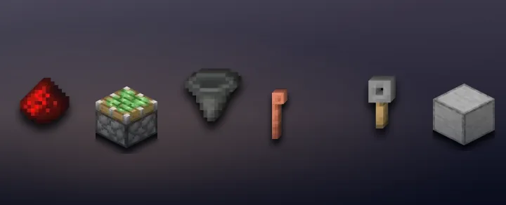 Redstone in Minecraft: 29 items with recipes and stats