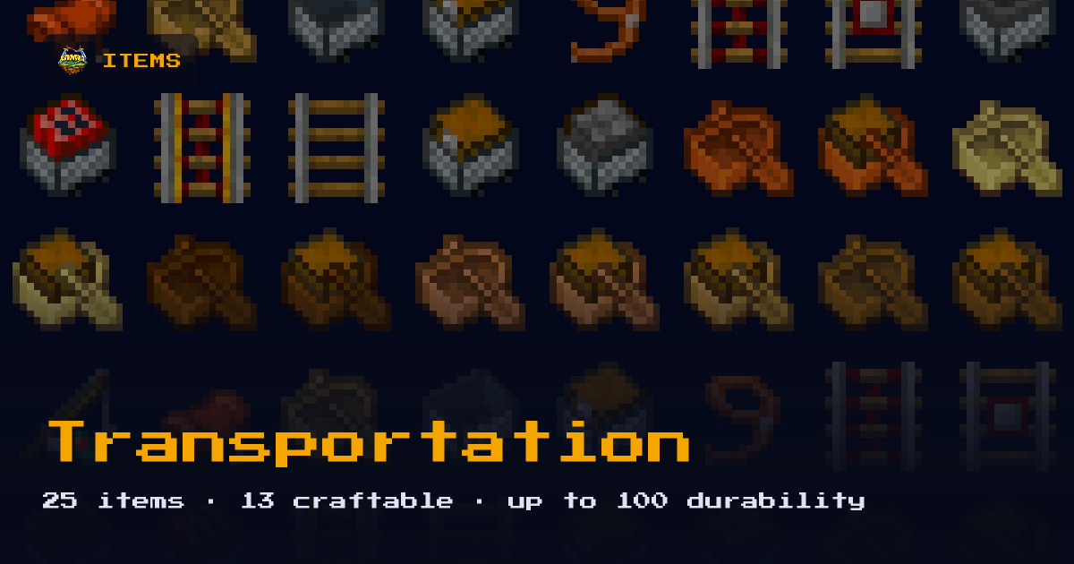 Transportation Stack Transportation - Minecraft Items | Astroworld